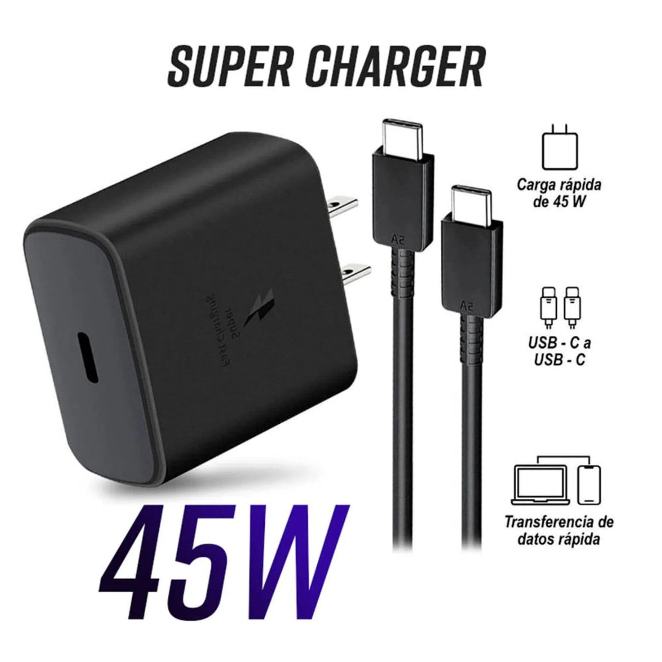 Cargador samsung 45w