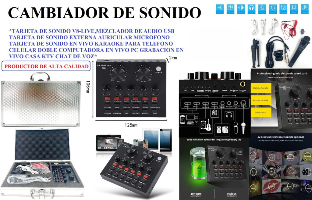 MESCLADOR DE AUDIO V8